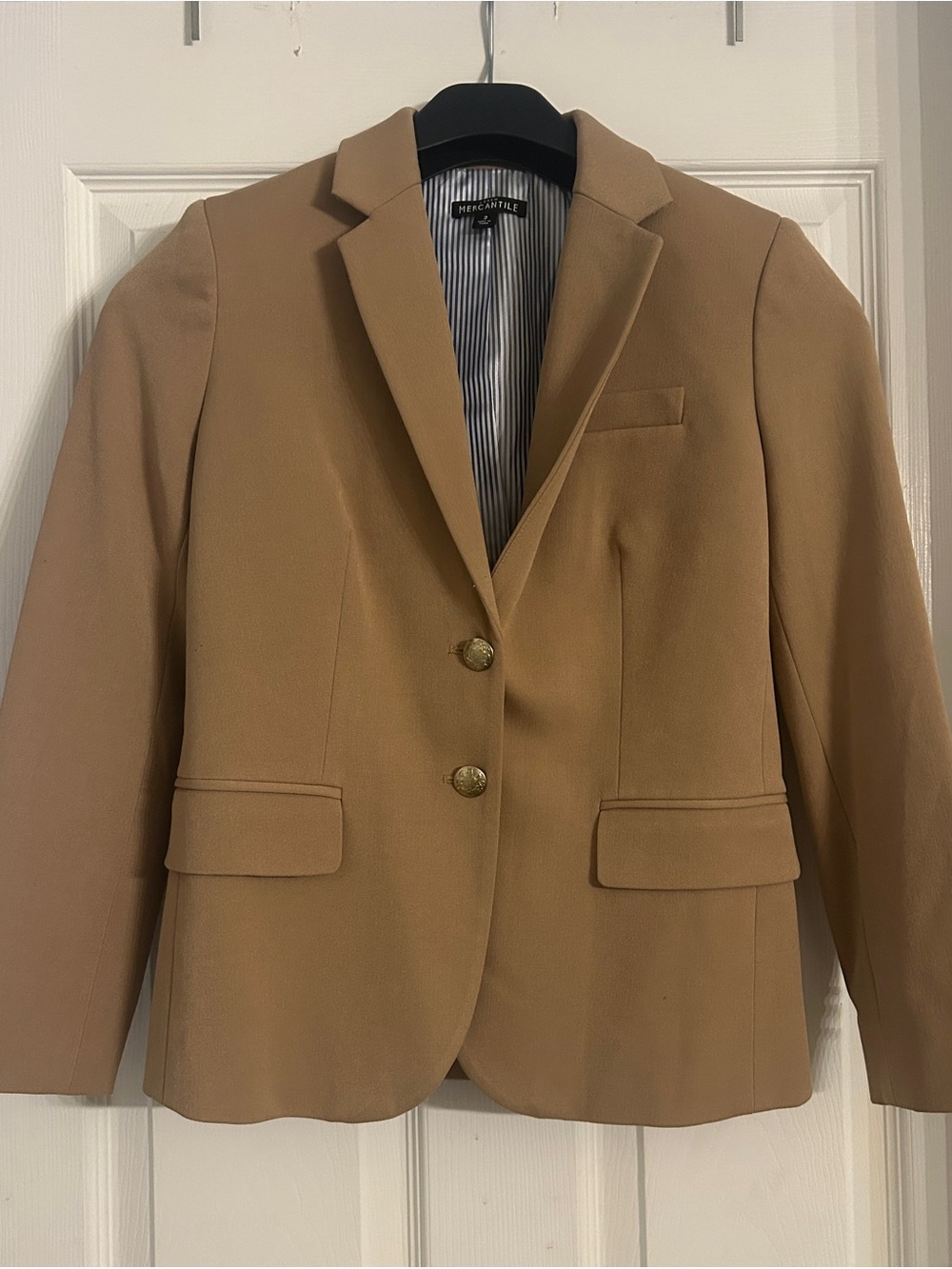 J. Crew Tailored Camel Blazer in Light Brown